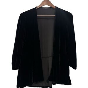 Cut Loose Black Velvet Cardigan